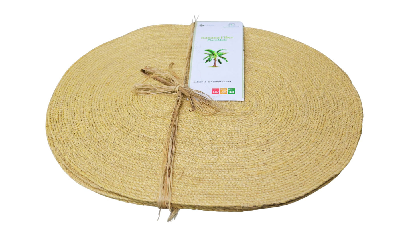 Banana Fiber Rope Placemats
