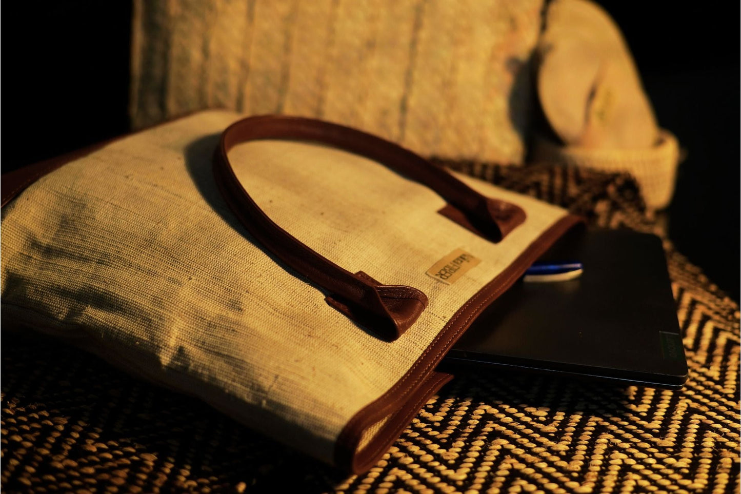 Banana Fiber Leather Tote Bag