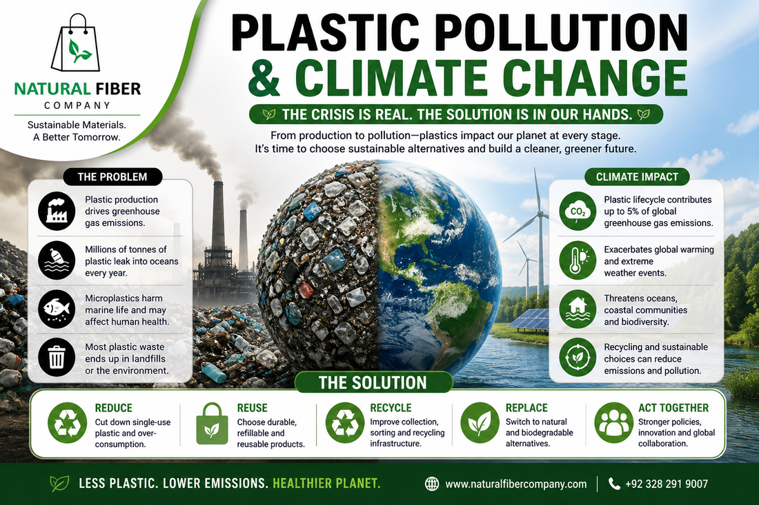 Plastic waste pollution linked to climate change