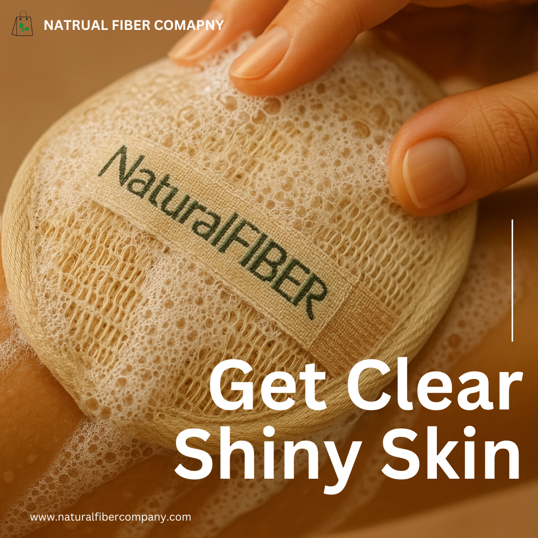 Banana fiber loofah tested for use on sensitive skin