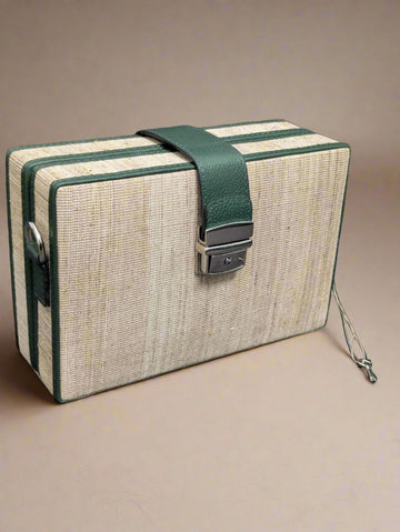 Banana fiber handbag using upcycled pseudostem fiber for eco-fashion