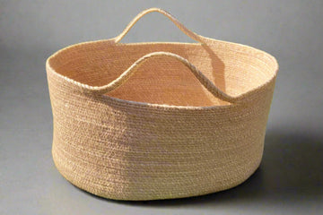 Banana Fiber Fruit Basket, hand-woven from 100% banana fiber rope