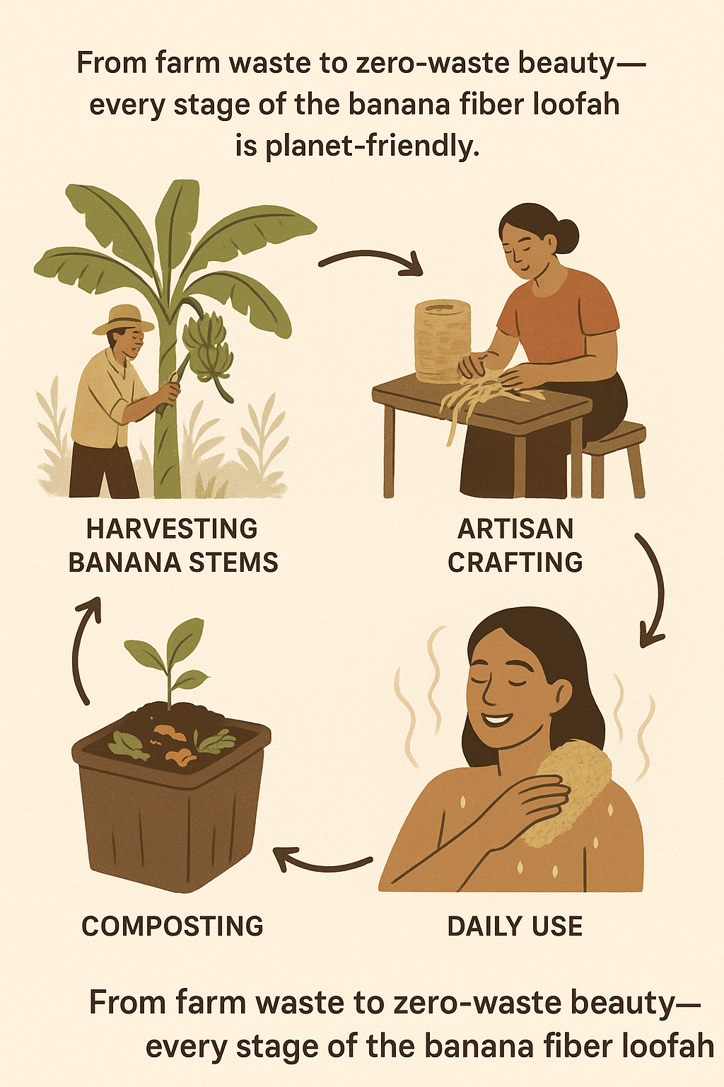 How a Banana Fiber Loofah Reduces Plastic Pollution — A Life-Cycle Analysis