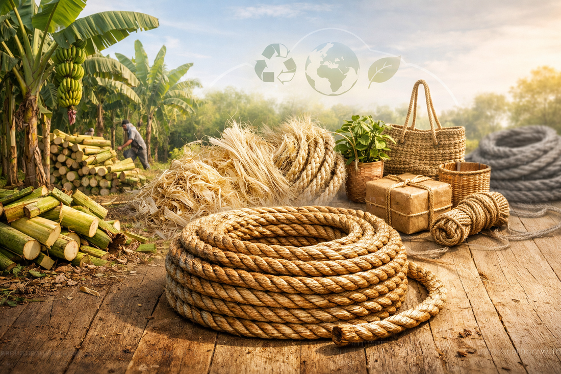 Banana Fiber Rope: Sustainable, Biodegradable & Eco-Friendly Alternative to Plastic Ropes