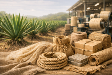 Sisal fiber strands used in sustainable industrial applications