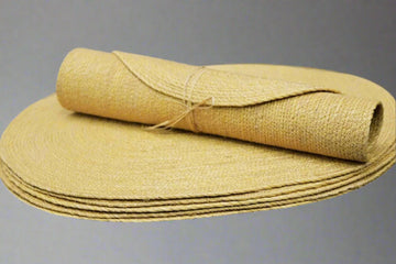 Handmade Natural Fiber Placemats USA — Banana Fiber Rope Placemats by NFC