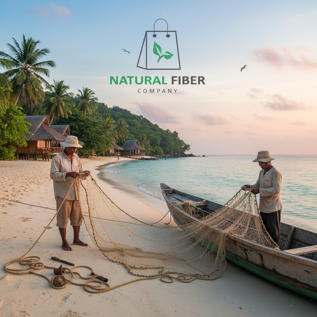 Banana fiber fishing net as a sustainable buyer's choice