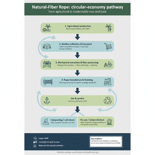 Global Sustainability Challenges in Materials & Textiles. Plastic Pollution, Synthetic Ropes, and the Promise of Banana Agro-Waste in a Circular Bio-Economy