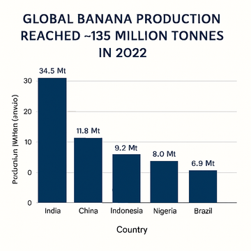 Global banana production systems generating agricultural waste