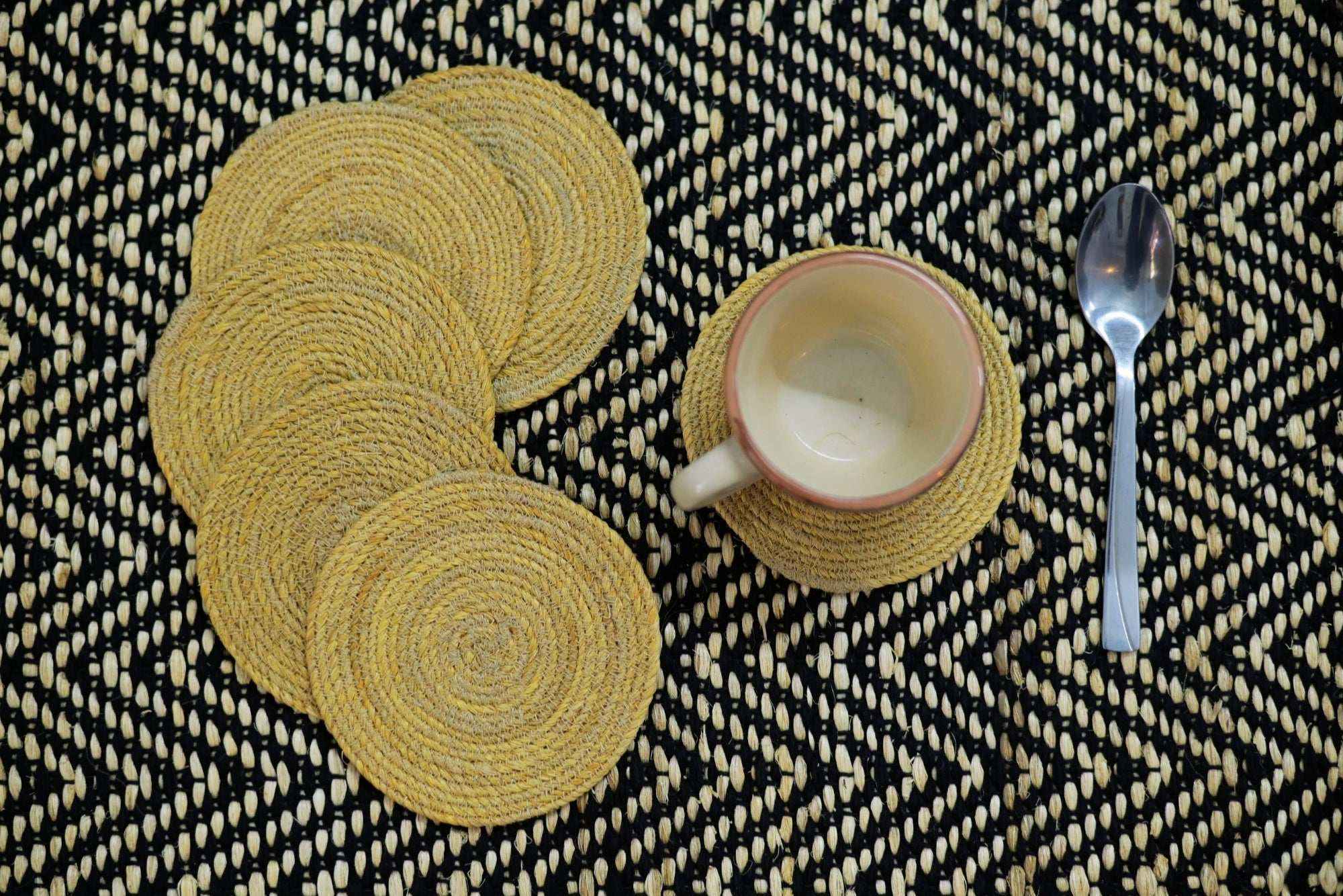 Banana Fiber Coasters - The Natural Fiber CompanyBanana Fiber CoastersDining Table CoastersNatural Fiber CompanyThe Natural Fiber Company