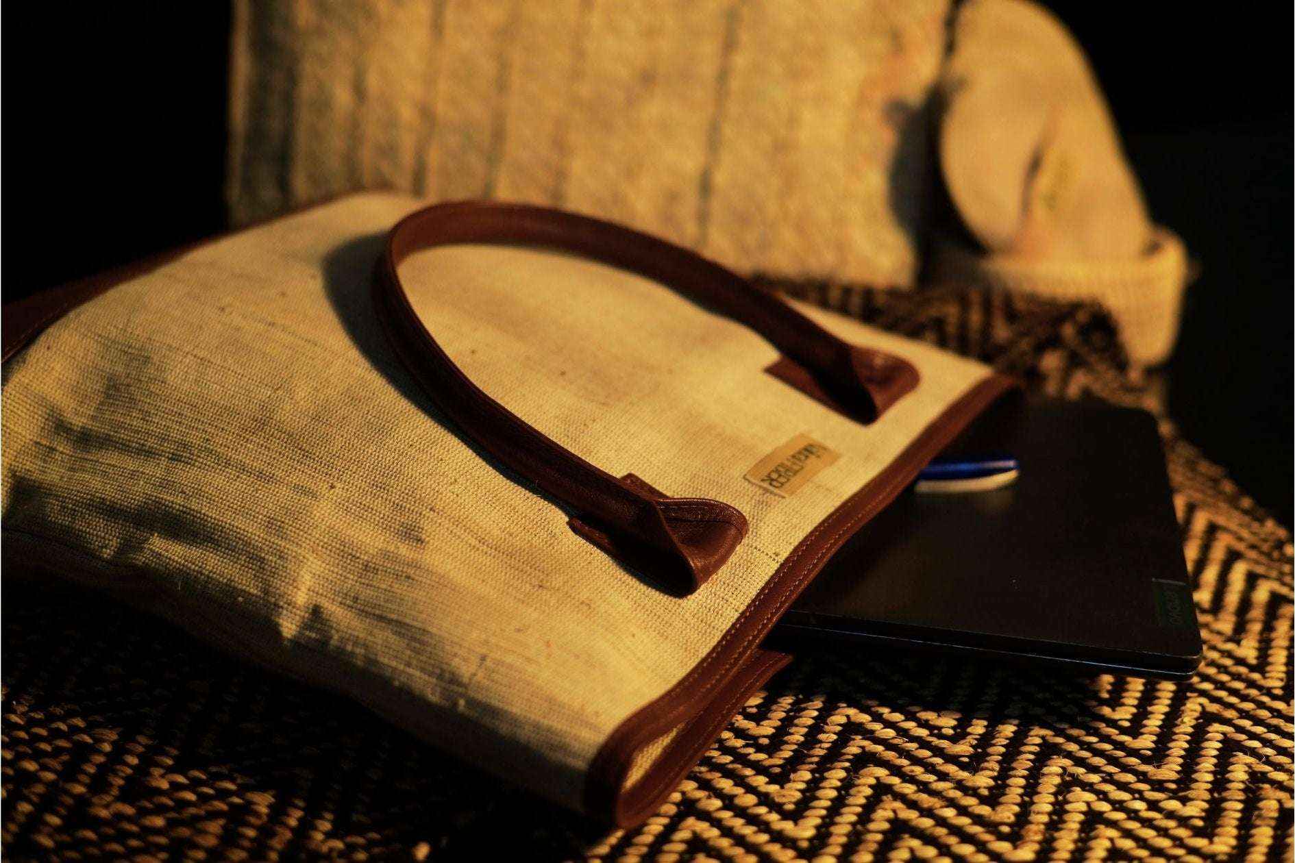 Banana Fiber Leather Tote Bag