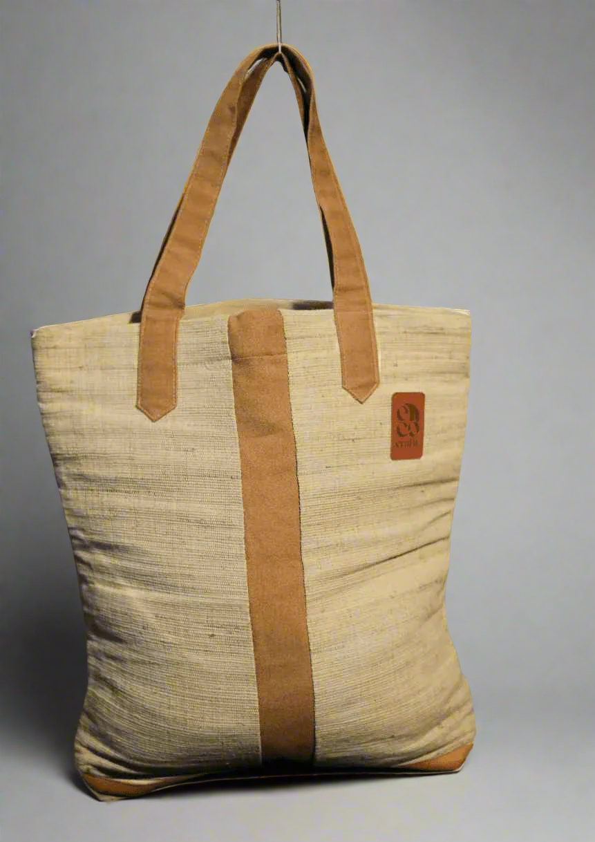 Banana Fiber Fabric Tote Bag - The Natural Fiber CompanyBanana Fiber Fabric Tote BagBanana Fiber Fabric Tote BagNatural Fiber CompanyThe Natural Fiber Company