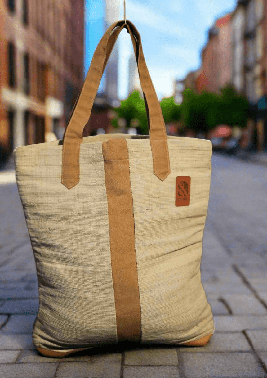 Banana Fiber Fabric Tote Bag - The Natural Fiber CompanyBanana Fiber Fabric Tote BagBanana Fiber Fabric Tote BagNatural Fiber CompanyThe Natural Fiber Company