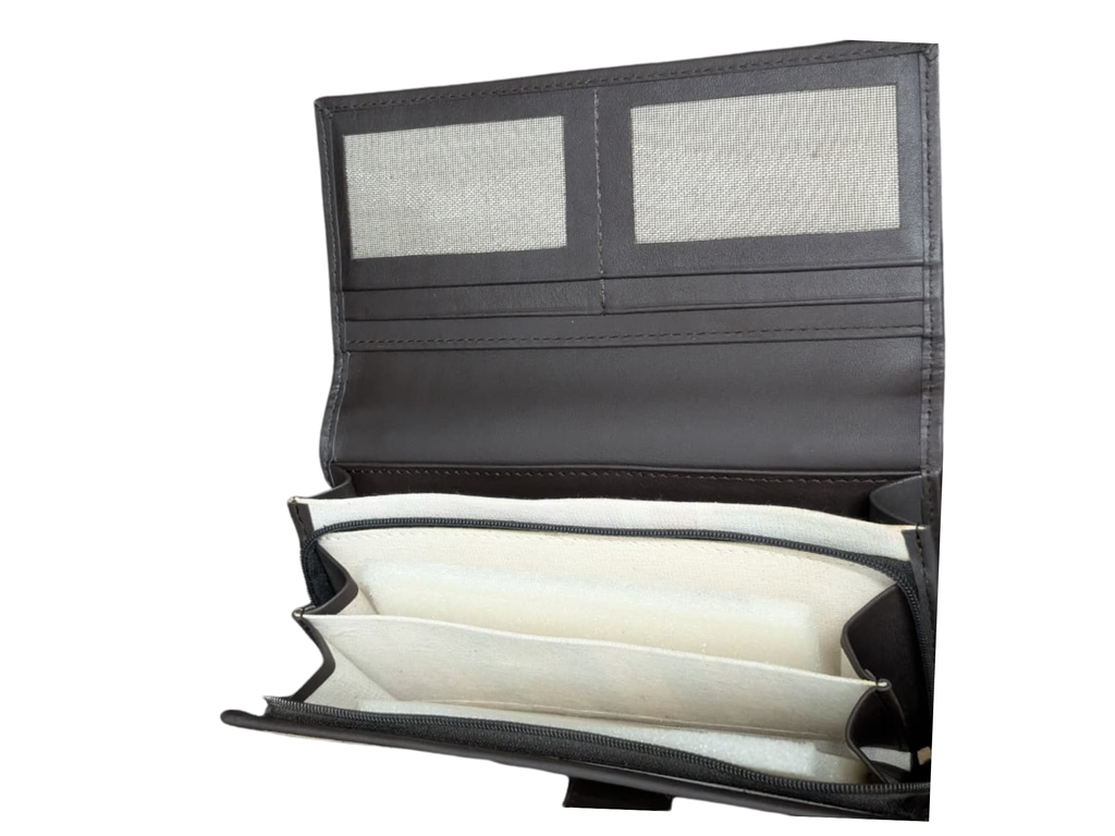 Banana Fiber  Leather Clutch Bag