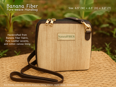 Banana Fiber Pure weave handbag 