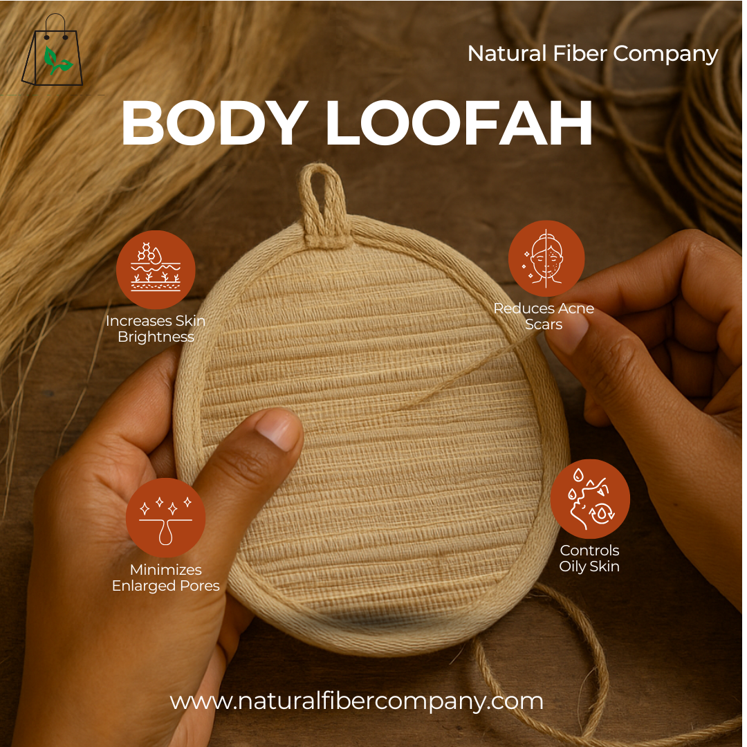 Banana Fiber Exfoliating Body Loofah (Pack of 2)