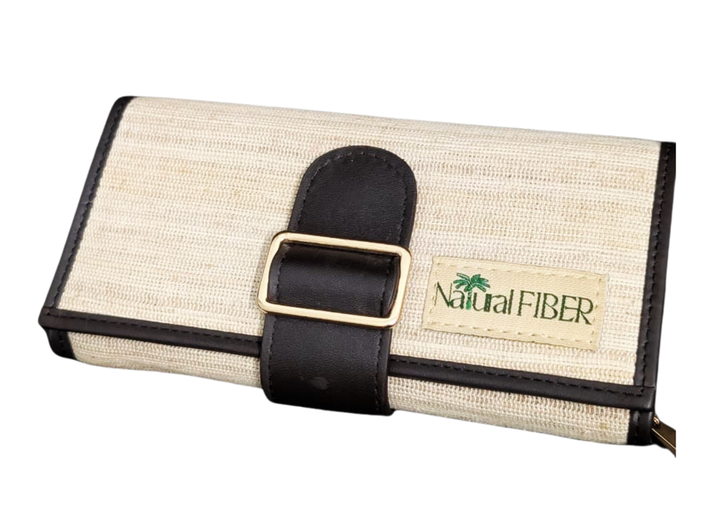 Banana Fiber  Leather Clutch Bag