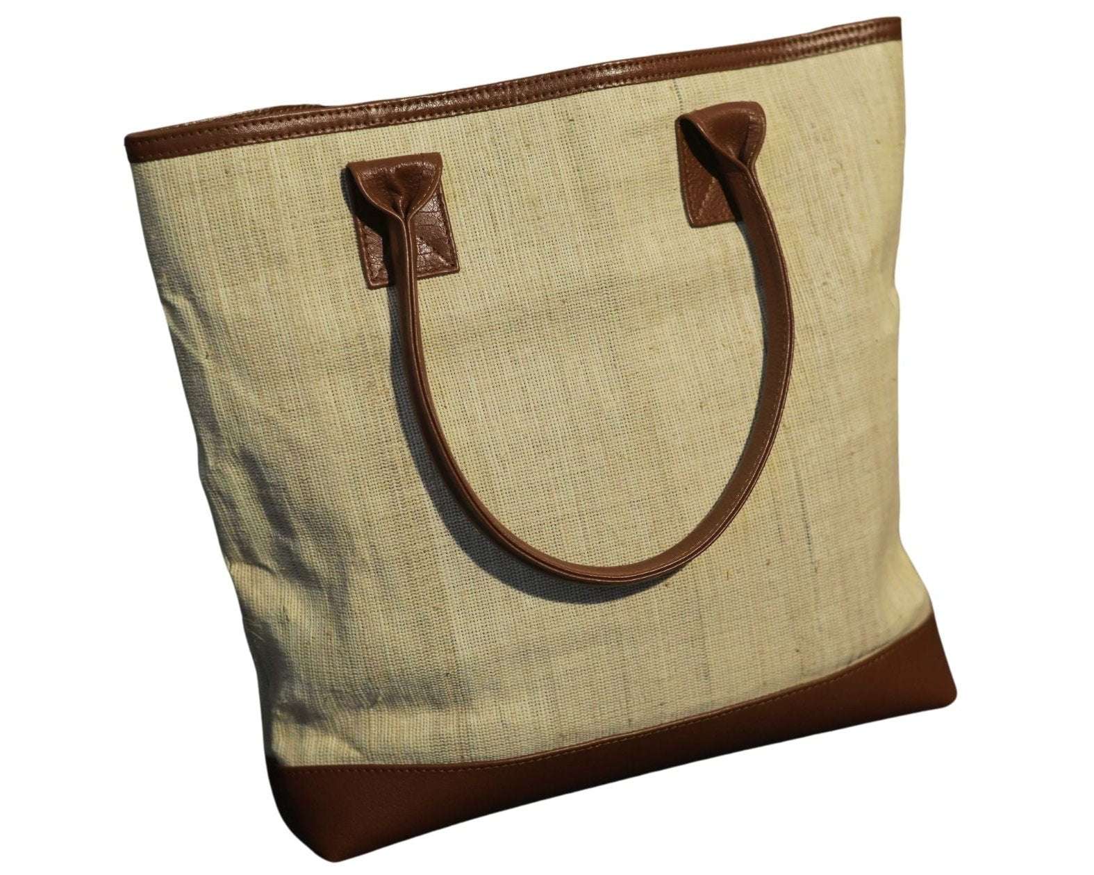 Banana Fiber Leather Tote Bag - The Natural Fiber Company