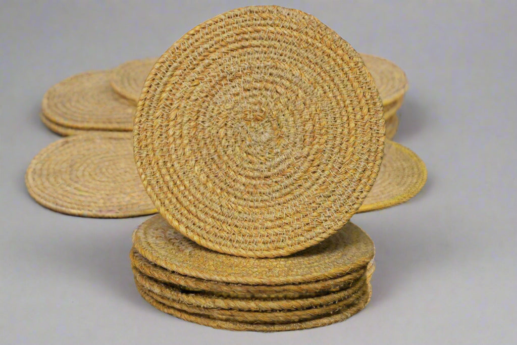 Banana Fiber Coasters - The Natural Fiber CompanyBanana Fiber CoastersDining Table CoastersNatural Fiber CompanyThe Natural Fiber Company