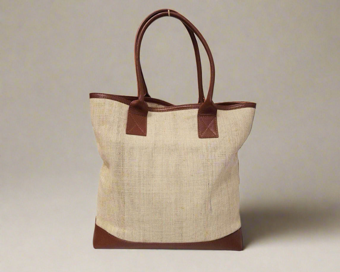Banana Fiber Leather Tote Bag - The Natural Fiber Company