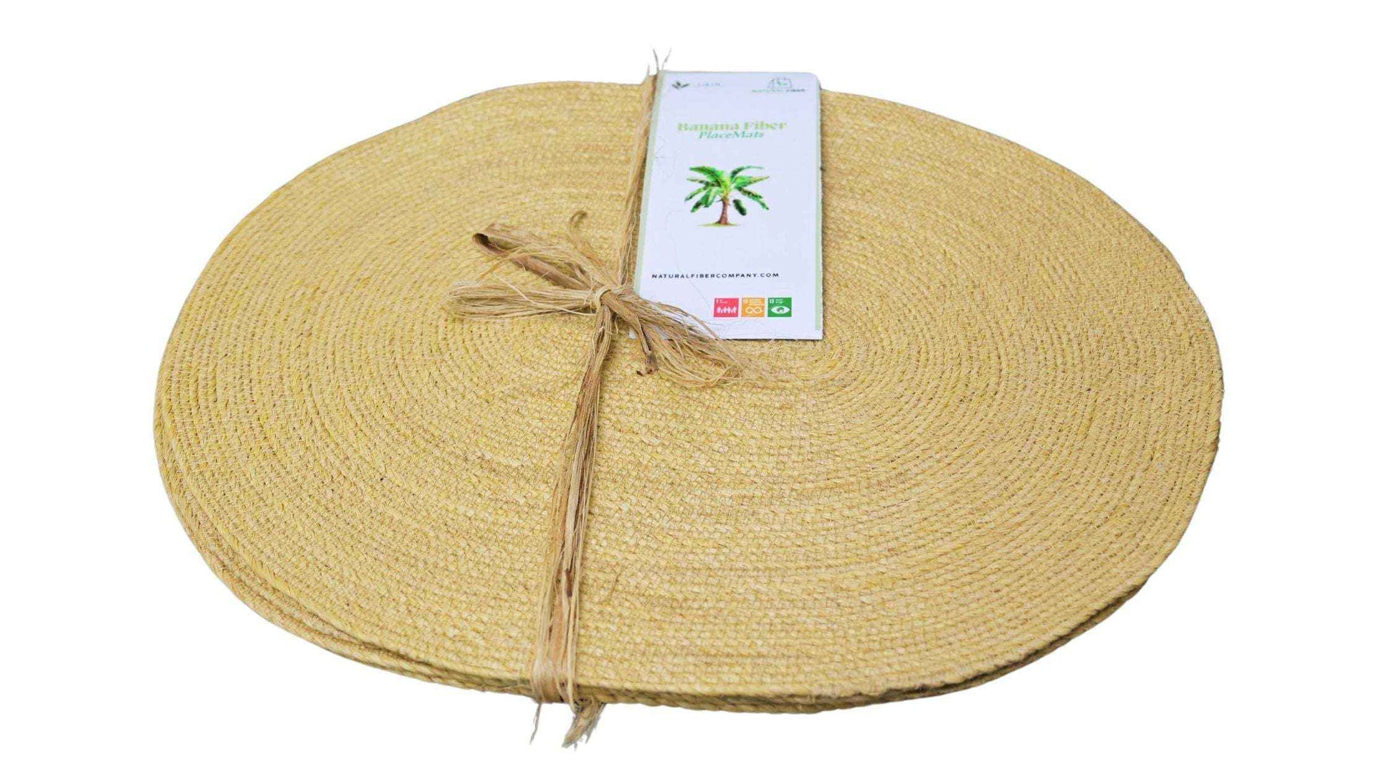 Banana Fiber Rope Placemats