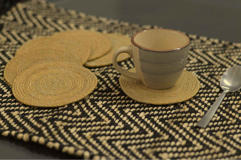 Banana Fiber Coasters - The Natural Fiber CompanyBanana Fiber CoastersDining Table CoastersNatural Fiber CompanyThe Natural Fiber Company