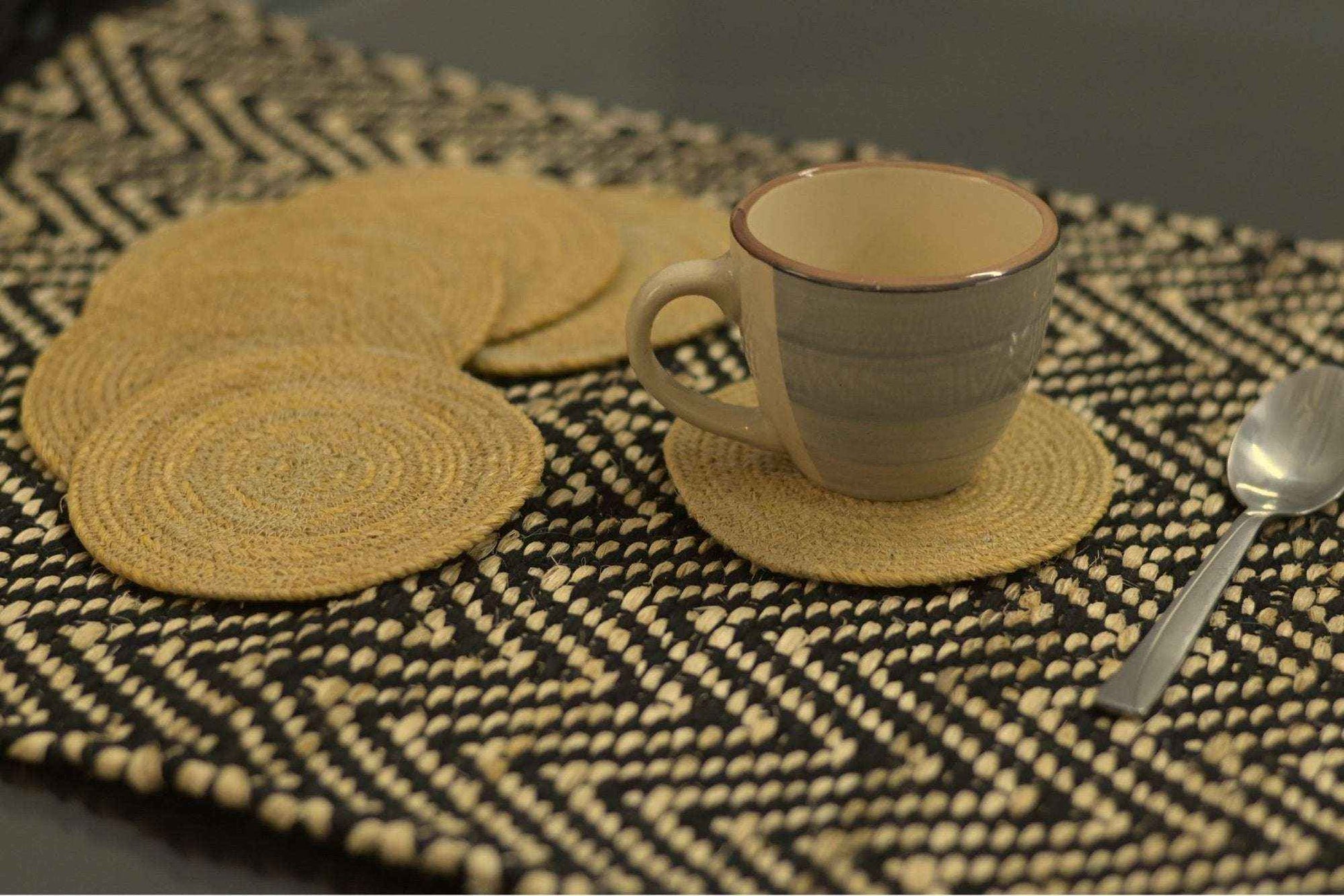 Banana Fiber Coasters - The Natural Fiber CompanyBanana Fiber CoastersDining Table CoastersNatural Fiber CompanyThe Natural Fiber Company