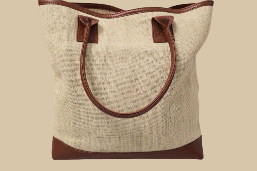 Banana Fiber Leather Tote Bag - The Natural Fiber Company